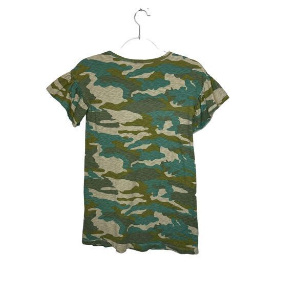 CREWCUTS Girls Size 10 Flutter Sleeve T- Shirt Dress Slub Knit Cotton Camo - Picture 4 of 5